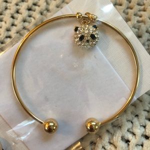 Swarovski Panda Bangle Bracelet
